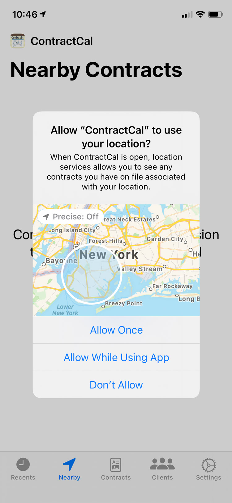 See what contracts are nearby you
